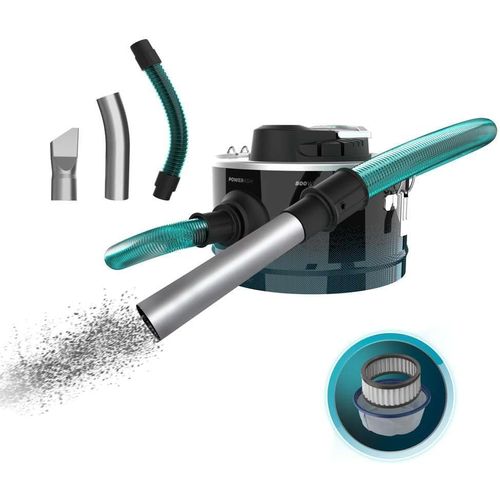 Hamiltion-Aspirateur De Cendres Compact Conga Ash 2000 Home 10L. Puissance 800W, 14Kpa, Tuyau Avec Revêtement Métallique, Filtre À Mailles Métalliques, Buse 38Mm, Poignée De Transport, Cordon De 3M