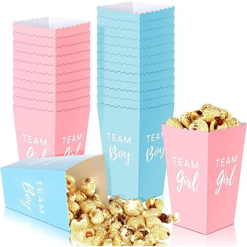 Hamiltion-50 Pièces Boîtes À Pop-Corn, Boites À Popcorn Et Bonbons, Carton Bonbons Conteneur, Popcorn Carton, Boîtes À Popcorn Pour Fêtes, Pour Placer Collations, Pop-Corn Edans Théâtres, Cinémas, Ca