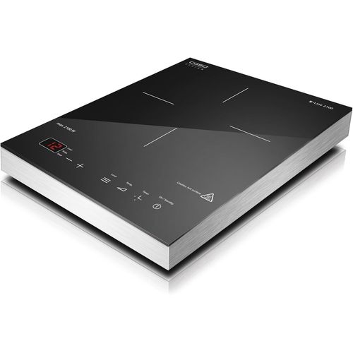 Hamiltion-Plaque De Cuisson À Induction Mobile S-Line 2100, Smartcontrol Précis 60-240 °C, Minuterie Jusqu'À 180 Minutes, Casseroles Jusqu'À 24 Cm, 2100 Watts, Vitrocéramique En Acier Inoxydable