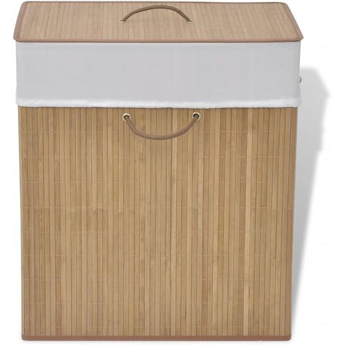 locke¿Panier À Linge Rectangulaire En Bambou Naturel 1261