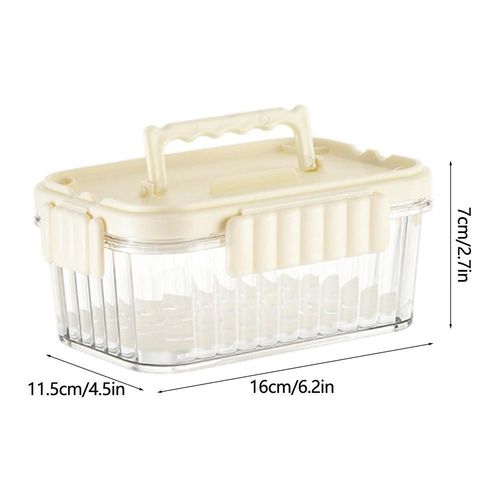 Conservation Des Aliments Au Réfrigérateur Avec Couvercle, Plaque D'égouttage Parfaite, Empilable, Portable, Boîte Pour Garder Les Fruits Frais, Plusieurs Fruits