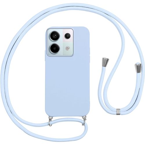 Ytseazn-Coque Pour Xiaomi Redmi Note 13 Pro 5g/Poco X6 5g Avec Cordon,Etui Silicone Souple Antichoc Housse Avec Collier Bandoulière Chaîne Lanière,Téléphone Étui Case Cover De Protection,Lila