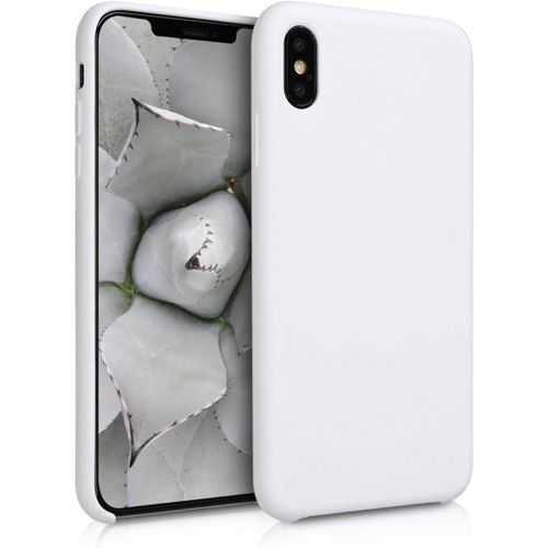 Ytseazn-Housse Compatible Avec Apple Iphone Xs Max Coque-Housse De Téléphone Protection Souple En Tpu Silicone-Blanc