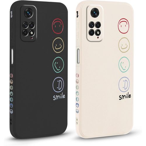 Ytseazn-2 Pièces Coque Pour Xiaomi Redmi Note 11s 4g 6.43"",Etui Avec Joli Et Beau Motif Dessin Latéral Mignon Case Givré Souple Tpu Housse Téléphone Antichoc En Souple Fille Cadeau Anti-Chute Cover