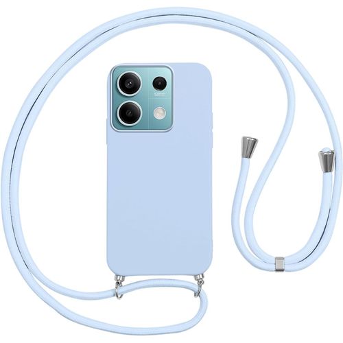 Ytseazn-Coque Pour Xiaomi Redmi Note 13 5g Avec Cordon,Etui Silicone Souple Antichoc Housse Avec Collier Bandoulière Chaîne Lanière,Téléphone Étui Case Cover De Protection Pour Redmi Note 13 5g,Lila