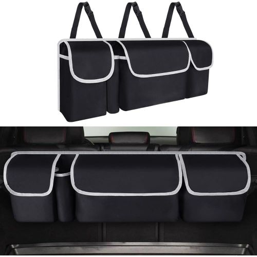 Rangement Et Organisateur De Coffre De Voiture, Coffre Pliable Étanche Avec 4 Poches, Multipurpose, Accessoires D'intérieur De Voiture Pour Suv, Camion