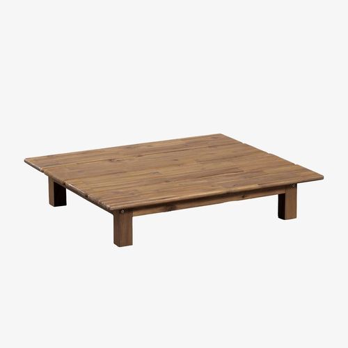 Table Basse Rectangulaire En Bois D'acacia (85x75 Cm) Brina Brun Acacia
