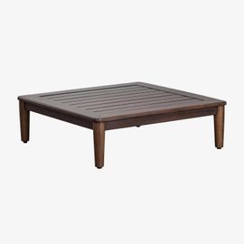 Table Basse Carrée Giulia 85x85 Cm En Bois D'acacia Brun Acacia Foncé