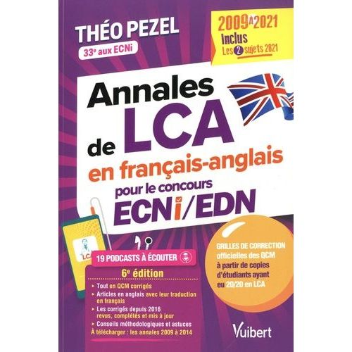 Annales De Lca Pour Le Concours Ecni/Edn - 2009 À 2021 - Inclus Les 2 Sujets 2021