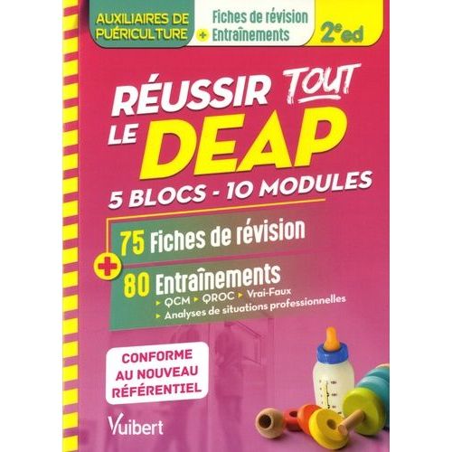 Réussir Tout Le Deap - 5 Blocs, 10 Modules - 75 Fiches De Révision Et 80 Entrainements
