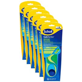 Scholl Lot De 6 Semelles Gelactiv Hommes Sport L Taille 40 - 46,5 