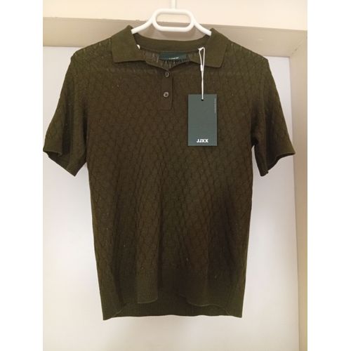 Polo Femme Neuf Avec Étiquette (Voir Photo) De La Marque Jjxx, Taille S. Couleur Dark Olive