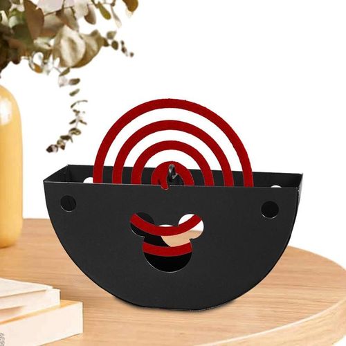 Brûleur à bobine anti-moustiques pour la maison, support creux, fer arrang, cerf, semi-circulaire, Eva d'encens