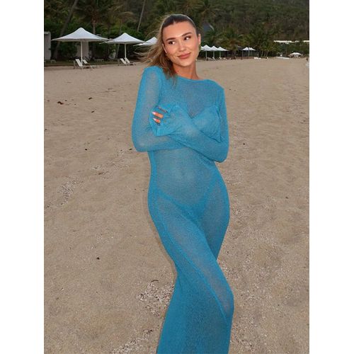 Été Plage Femmes Bleu Bikinis 3 Pièces Ensemble Mode Couverture Ups Bikini Ensemble Maillots De Bain Maillot De Bain Maillots De Bain Femmes Vêtements
