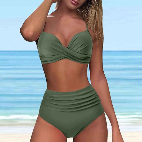 Short De Bain Long Pour Femmes,Taille Haute,Bikini,Sexy,Push-Up,Deux Pièces,Haut De Maillot De Bain Pour Femmes Avec Armatures