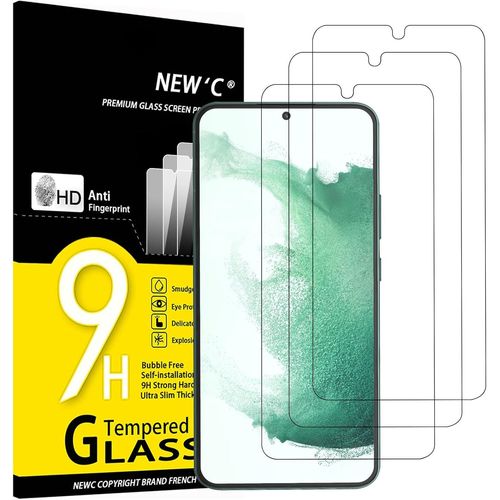 Pack De 3 Verres Trempés Pour Samsung Galaxy S22+ - Protection Écran Haute Perfo Ce - 0.26mm Hd - Dureté 9h - Graines Creatives By Pw