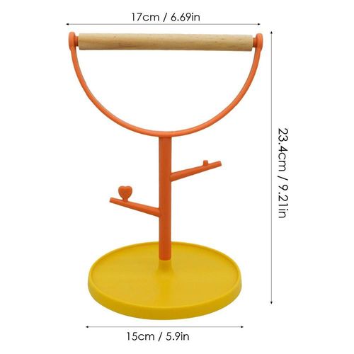 Perche Debout En Bois Pour Perruches Et Calopsitte, Support Portable Pour Oiseaux
