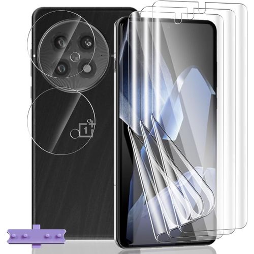 Protection D'écran Pour Oneplus 13, [3 Pièces] Hd Souple Tpu Film Et [2 Pièces] Verre Trempé Protecteur D'objectif Caméra, Protection Écran Flexible Pour Oneplus 13[Pac5152453]