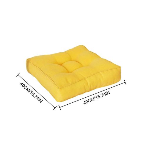 Coussin De Siège En Lin Pour Chaise Plate, 15,7x15,7 \