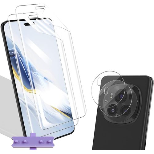 Protection Écran[Non-Verre Trempé] Pour Honor Magic 6 Pro Et Caméra Arrière Protecteur Verre Trempé[2+2 Pièces],Tpu Flexible Auto-Cicatrisant Protection Écran Pour Honor Magic 6[Pac5156429]