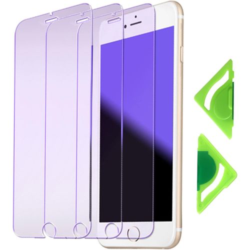 Lot De 3 Films Protecteurs Anti-Lumière Bleue Iphone 8 Plus/7 Plus (5.5") - Bord 2.5d Et Dureté 9h