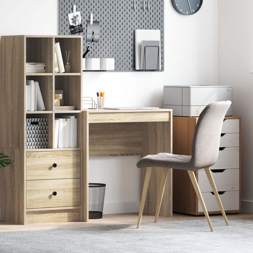 Vidaxl Bureau D'écriture Chêne Sonoma Bois D'ingénierie 70 X 40 X 76 Cm