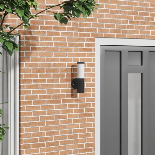 Vidaxl Applique Murale Extérieure Noir Acier Inoxydable Ip44