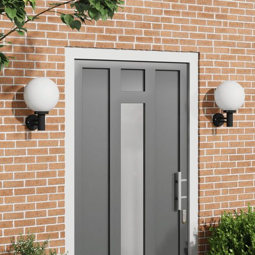 Vidaxl Appliques Murales 2 Pcs Acier Inoxydable Noir Ip44