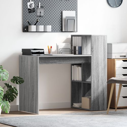 Vidaxl Bureau D'écriture Gris Sonoma Bois D'ingénierie, Laminate Medium