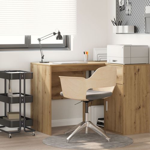 Vidaxl Bureau D'écriture Chêne Artisanal Panneau De Particules Moyenne