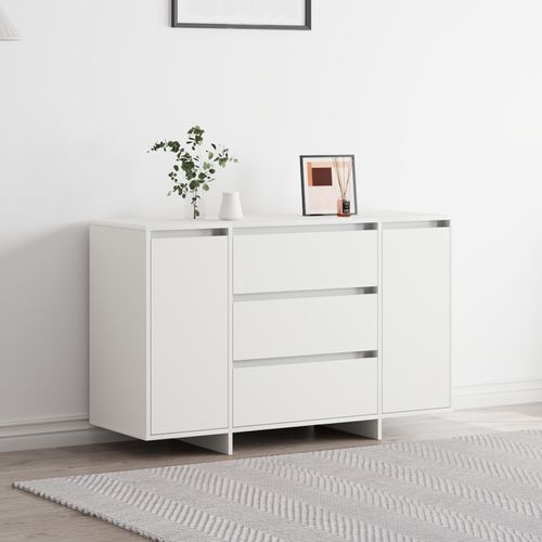 Vidaxl Buffet Blanc 120x41x75 Cm En Bois D'ingénierie