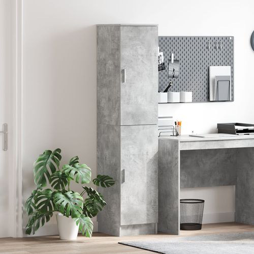 Vidaxl Buffet Gris Béton Mdf Finition Effet Béton Standard Portes