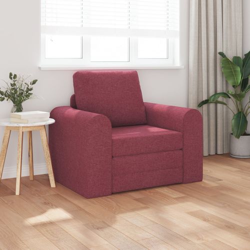 Vidaxl Canapé Lit Au Sol 2-En-1 Rouge Bourgogne 98x71x83 Cm Tissu