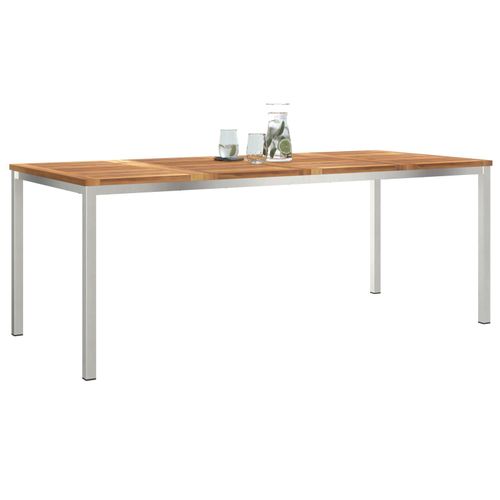 Vidaxl Table À Manger D'extérieur 200x90x74.5 Cm En Teck Massif