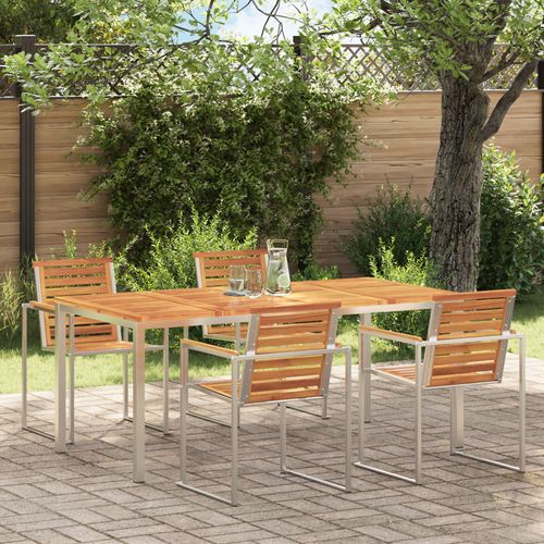 Vidaxl Table De Salle À Manger 180x90x75 Cm En Bois Massif D'acacia