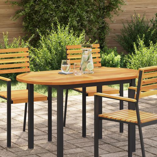 Vidaxl Plateau De Table 120x70x2,2 Cm Ovale En Bois Massif De Teck