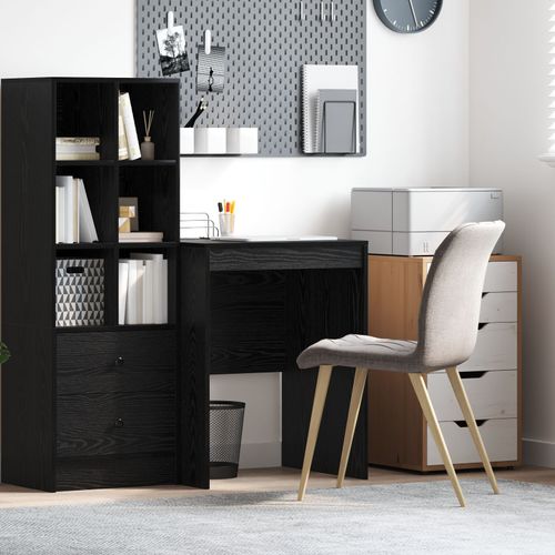 Vidaxl Bureau D'écriture Chêne Noir Bois 60 X 50 X 76 Cm Bureau