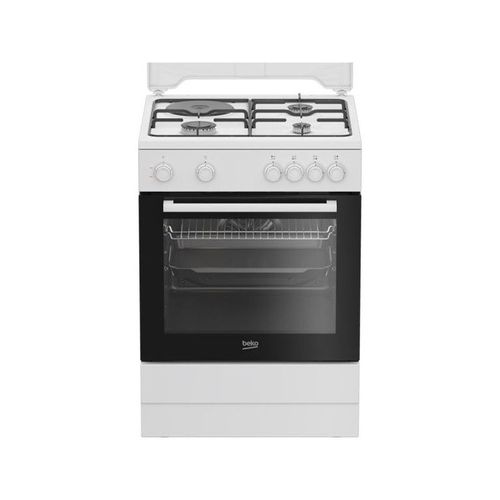BEKO Cuisinière mixte 60 cm 3+1 four électrique - FBS63121WD
