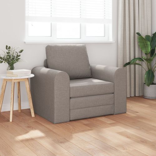 Vidaxl Canapé-Lit Au Sol 2-En-1 Taupe 98x71x83 Cm En Tissu