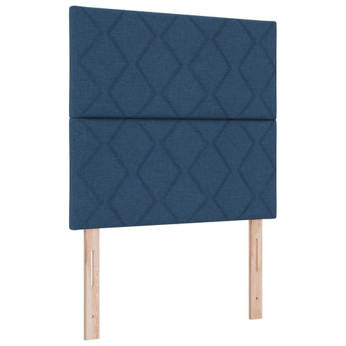 Vidaxl Tête De Lit Design En Blocs De Diamant Bleue 90 Cm En Tissu, Vidaxl Tête De Lit Design En Blocs De Diamant Bleue 180 Cm En Tissu