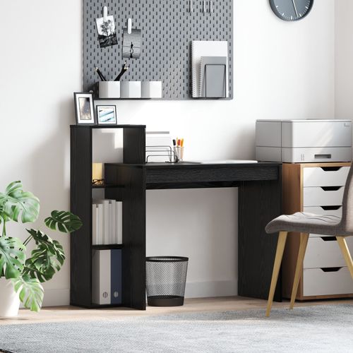 Vidaxl Bureau D'ordinateur Chêne Noir