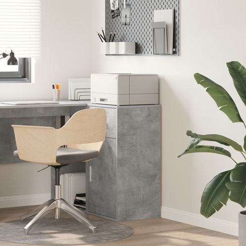 Vidaxl Meuble De Rangement Gris Gris Béton