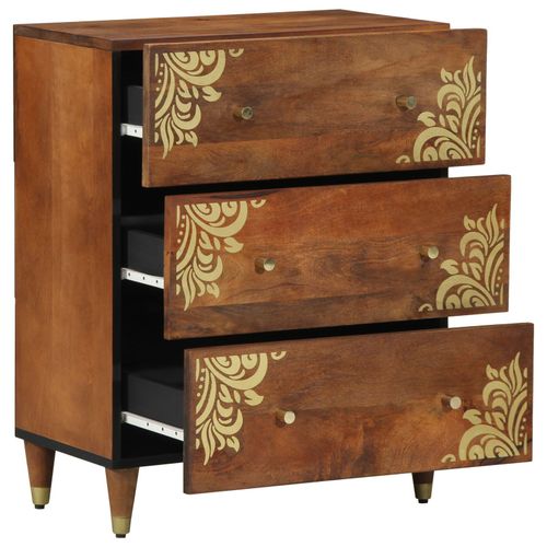 Vidaxl Meuble De Rangement 60x33x75 Cm En Bois De Manguier