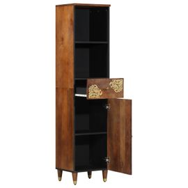 Vidaxl Buffet 38x33x160 Cm En Bois Massif De Manguier