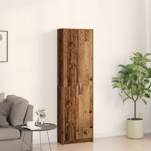 Vidaxl Armoire Vieux Bois 55x25x189 Cm Bois D'ingénierie