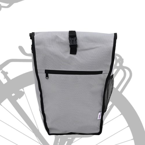 Vidaxl Sac À Vélo Pour Porte-Bagages 20 L Gris 34x16x59 Cm