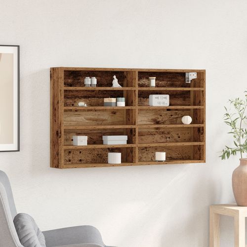 Vidaxl Meuble Vitrine En Bois Ancien 100x15x58 Cm En Bois D'ingénierie