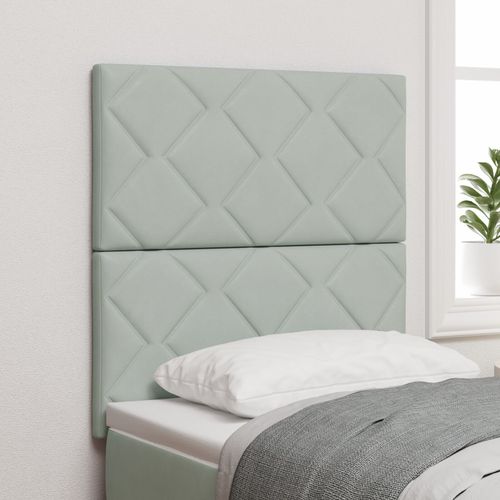 Tête De Lit Vidaxl Design Blocs De Diamant Gris Clair 80 Cm Velours, Tête De Lit Vidaxl Design Blocs De Diamant Gris Clair 160 Cm Velours