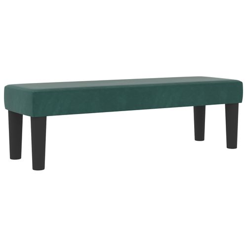 Vidaxl Lit À Ressorts Avec Matelas Et Banc Vert Foncé 120x200 Cm Velours