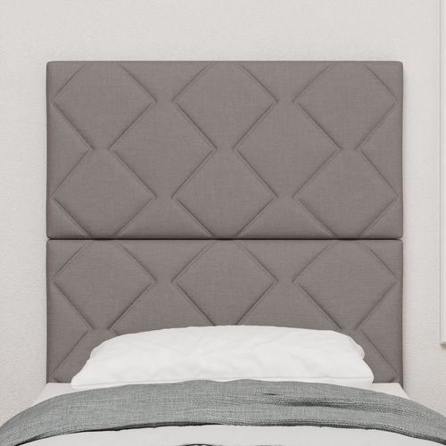 Tête De Lit Vidaxl Design À Blocs En Diamant Taupe 80 Cm Tissu, Tête De Lit Vidaxl Design À Blocs En Diamant Taupe 160 Cm Tissu